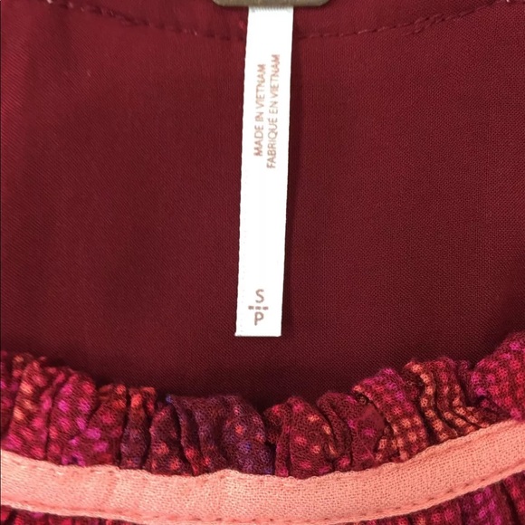 Free People Seasons in the Sun Blouse Lace Up Side - Picture 6 of 8